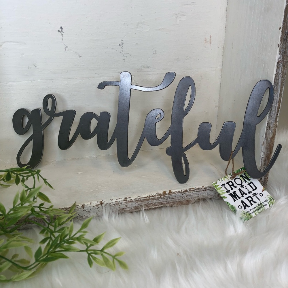 Home Decor | Grateful Sign